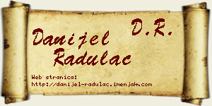Danijel Radulac vizit kartica